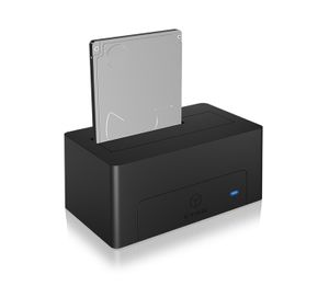 ICY BOX-1121-C31 USB docking station 2.5/3.5 HDD-/SSD Antraciet, Zwart