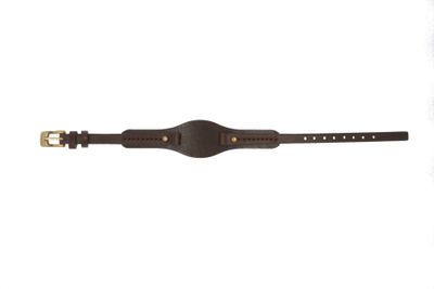 Horlogeband Fossil JR9760 Onderliggend Leder Donkerbruin 6mm