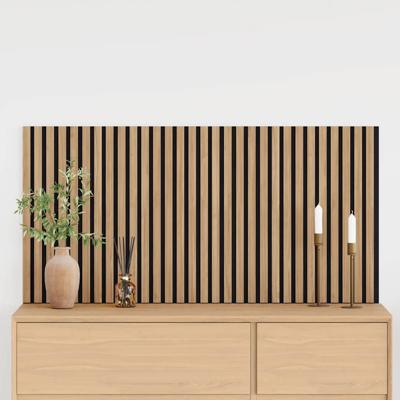 Akoestische wandpanelen 2 st latten 60,5x60 cm eikenfineer