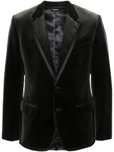 Dolce & Gabbana Pre-Owned blazer à revers crantés (années 2000) - Gris