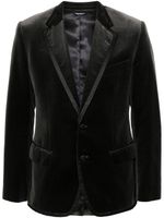 Dolce & Gabbana Pre-Owned blazer à revers crantés (années 2000) - Gris - thumbnail