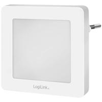 LogiLink LED013 LED013 LED-nachtlamp met schemerschakelaar Vierkant LED Warmwit Wit - thumbnail