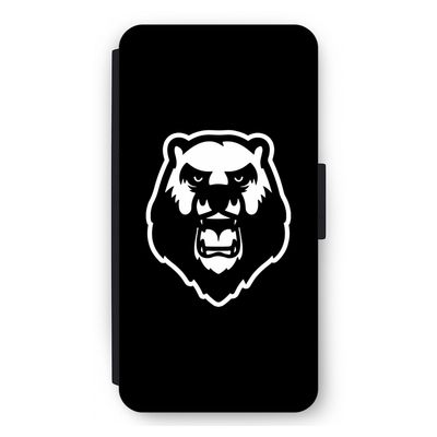 Angry Bear (black): iPhone 11 Pro Max Flip Hoesje