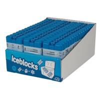 Koelelementen voor koeltas/koelbox - 20x stuks - 200 ml - blauw - kunststof - 15 x 8 x 2 cm