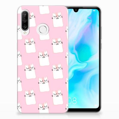 Huawei P30 Lite | TPU Hoesje | Sleeping Cats