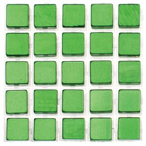 119x stuks mozaieken maken steentjes/tegels kleur groen 5 x 5 x 2 mm   -