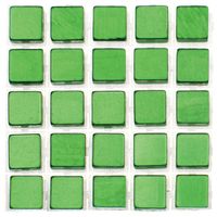 119x stuks mozaieken maken steentjes/tegels kleur groen 5 x 5 x 2 mm   -