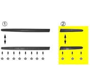 SIERLIJST ACHTERSCHERM LINKS 2/3-deurs 4028429