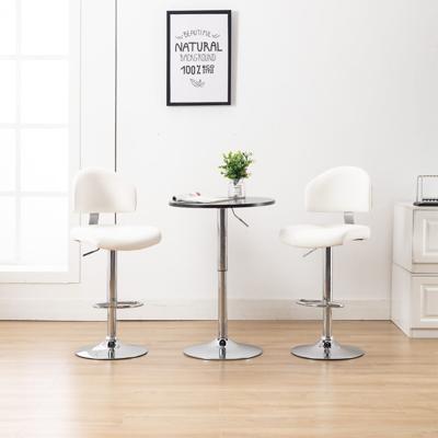 Barstoelen 2 st kunstleer wit