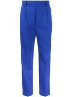 Saint Laurent pantalon de tailleur en laine - Bleu - thumbnail