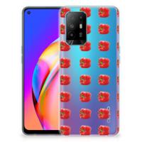 OPPO A94 5G | Reno5 Z | Siliconen Case | Paprika Red