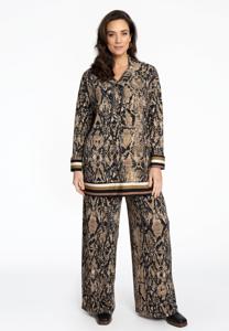 Yoek Wijde broek | Bruin | Maat 54/56