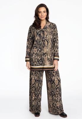 Yoek Wijde broek | Bruin | Maat 38/40