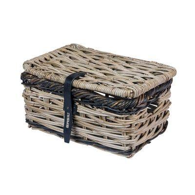 Basil Front basket dijon with lid size s