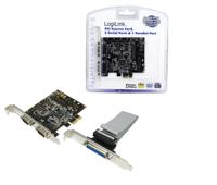 LogiLink PC0033 Seriële/parallelle interfacekaart Parallel (IEEE 1284), Serieel (9-pol.) PCIe - thumbnail