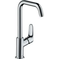 Hansgrohe Focus E2 wastafelkraan met hoge draaibare uitloop inclusief ComfortZone 240 chroom 31519000