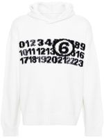 MM6 Maison Margiela hoodie Gauge 5 à capuche - Blanc