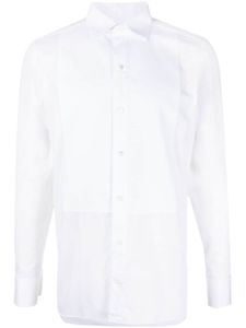 Zegna chemise à empiècements contrastants - Blanc