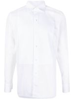 Zegna chemise à empiècements contrastants - Blanc - thumbnail