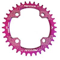 MOTSUV ronde smalle brede Chainring MTB fiets 104BCD tand plaat onderdelen schijf 36T (paars)