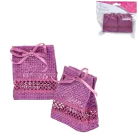 Mini cadeauverpakking paars 6,5 cm set van 2 | 24 stuks