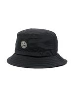 Stone Island Junior bob à patch logo - Noir - thumbnail