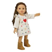 Heless Poppenlaarsjes suede, 38-45 cm