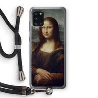 Mona Lisa: Samsung Galaxy A31 Transparant Hoesje met koord Mona Lisa: Samsung Galaxy A31 Transparant Hoesje met koord