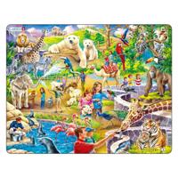 Selecta Larsen legpuzzel dieren - in de dierentuin, 48st.