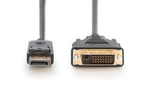 Digitus AK-340306-020-S DisplayPort-kabel DisplayPort / DVI Adapterkabel DisplayPort-stekker, DVI-D 24+1-polige stekker 1.80 m Zwart