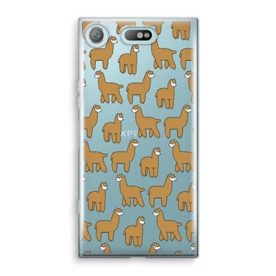 Alpacas: Sony Xperia XZ1 Compact Transparant Hoesje