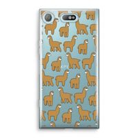 Alpacas: Sony Xperia XZ1 Compact Transparant Hoesje