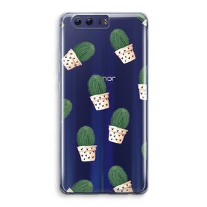 Cactusprint roze: Honor 9 Transparant Hoesje