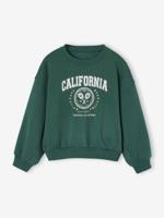 Oversized sweater sportief voor meisjes groen