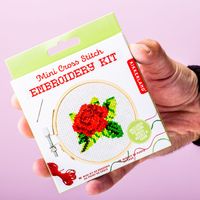 Mini Borduurset - Roos - thumbnail