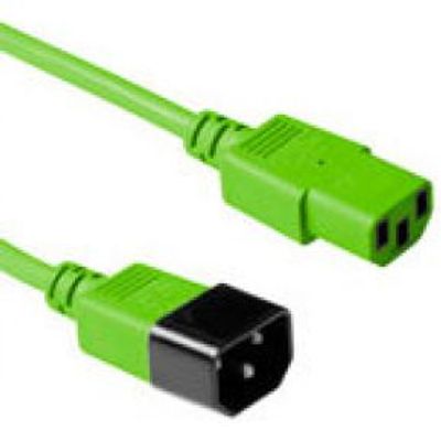 ACT Netsnoer C13 - C14 groen 3 m