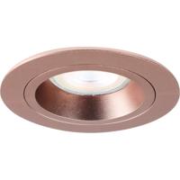 Spot Armatuur GU10 - Pragmi Crown Pro - GU10 Inbouwspot - Rond - Rosé Goud - Aluminium - Ø93mm