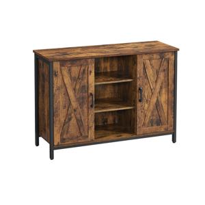 Dressoir vintage bruin-zwart