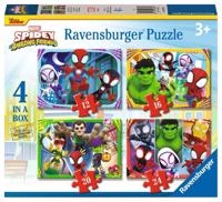 Ravensburger puzzel 12-16-20-24 stukjes spidey en his amazing friends
