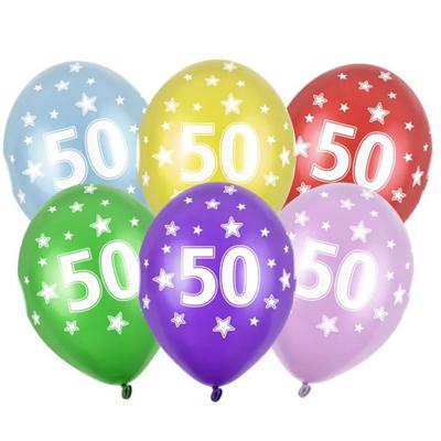 Verjaardagfeest Ballonnen - 50 jaar - 24x stuks - Abraham/Sarah