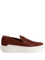 Giuseppe Zanotti mocassins Conley en cuir - Marron - thumbnail