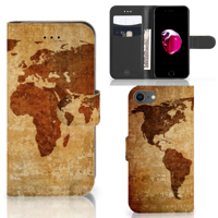 iPhone 7 | 8 | SE (2020) | SE (2022) | Flip Cover | Wereldkaart
