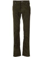 Jacob Cohën pantalon fuselé Bard en velours - Vert - thumbnail