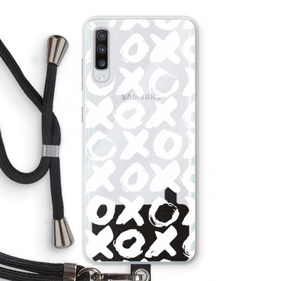 XOXO: Samsung Galaxy A70 Transparant Hoesje met koord
