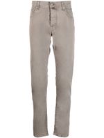 Jacob Cohën pantalon slim à patch logo - Gris