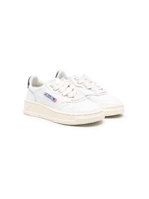 Autry Kids baskets Medalist en cuir - Blanc