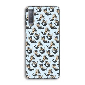Zeemeermin: Samsung Galaxy A7 (2018) Transparant Hoesje