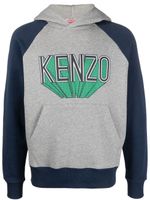 Kenzo hoodie à logo imprimé - Bleu