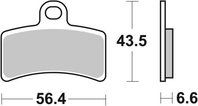 BREMBO Remblokken, voor de moto, Road Organisch 07GR5105