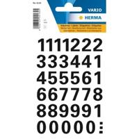 Stickervel -1x - met 36 zwarte cijfers - zwart van 15 mm - Hobby/Kantoor artikelen
